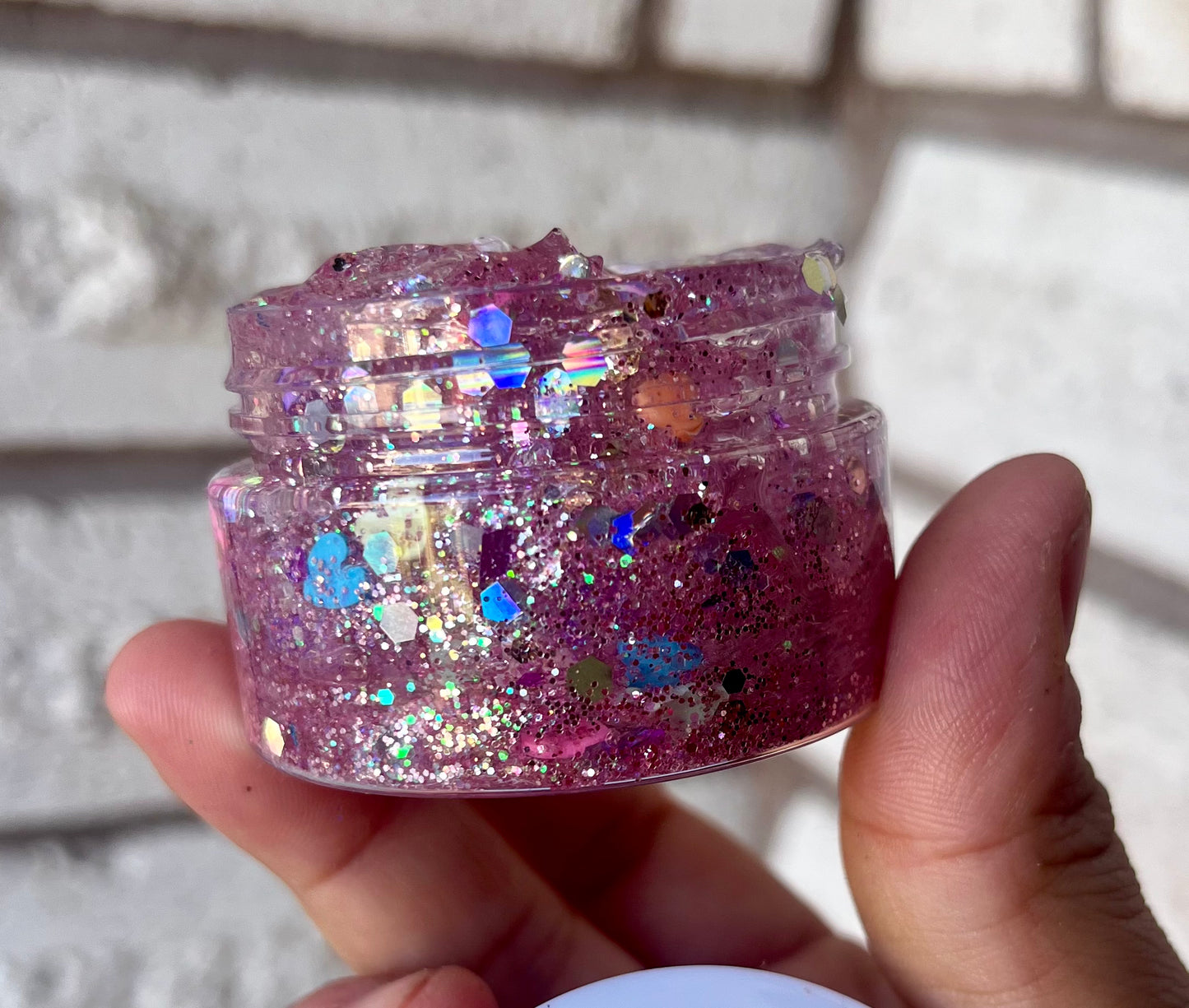 RAINBOW HEARTS GLITTER HAIR GEL